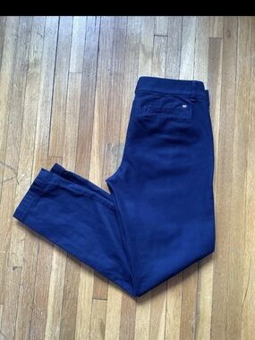 Luxe Tommy Hilfiger Ladies Size 4 (31-27) Solid Blue Pants,Cotton Blend,MINT